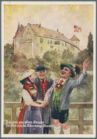 Ansichtskarten: Propaganda: 1936/1943, 22 Großformatige Farbige Propagandakarten Diverser Veranstalt - Parteien & Wahlen