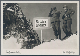 Ansichtskarten: Propaganda: 1938 Ca., "Zoolgrenzschutz", 8 Großformatige Fotokarten, Alle Ungebrauch - Partis Politiques & élections