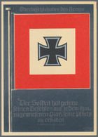 Ansichtskarten: Propaganda: 1941 Ca., 7 Farbige Propagandakarten Aus Der Serie "Die Siegreichen Fahn - Partis Politiques & élections