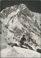 Ansichtskarten: Motive / Thematics: ALPINISMUS, 4 Fotokarten GERMAN-RUPAL-EXPEDITION 1964 Mit Origin - Autres & Non Classés