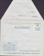 Sweden Militärbrev Fältpost Fieldpost Unused (2 Scans) - Militaires