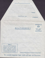 Sweden Militärbrev Fältpost Fieldpost Unused (2 Scans) - Militärmarken