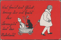 Ansichtskarten: Motive / Thematics: GLÜCKWUNSCH / KRAMPUS, überwältigender Bestand An Ungefähr 1000 - Autres & Non Classés