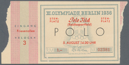 Ansichtskarten: Motive / Thematics: SPORT / OLYMPIADE 1936, 11 Eintrittskarten Olympische Spiele Ber - Other & Unclassified