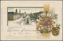 Ansichtskarten: Deutschland: PASSEPASRTOUT-KARTEN, 32 Historische Prägekarten Mit Wappen Aus Den Jah - Altri & Non Classificati