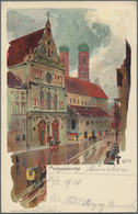 Ansichtskarten: Bayern: MÜNCHEN ALTSTADT MICHAELISKIRCHE, Schachtel Mit 85 Historischen Ansichtskart - Sonstige & Ohne Zuordnung