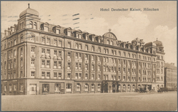 Ansichtskarten: Bayern: MÜNCHEN LUDWIGSVORSTADT HOTEL DEUTSCHER KAISER, Gut 80 Historische Ansichtsk - Other & Unclassified