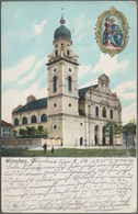Ansichtskarten: Bayern: MÜNCHEN MAXVORSTADT KIRCHEN, St. Benno, St. Bonifaz Und St. Josefskirche. Sc - Autres & Non Classés