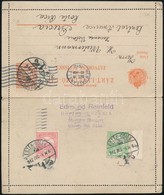 1912 Díjkiegészített Díjjegyes Zárt Levelezőlap Eszékről A Közép-amerikai Costa Ricába, New Orleans átmenő Bélyegzővel.  - Andere & Zonder Classificatie