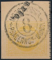 1867 Díjjegyes Levelezőlap Kivágás 'MOZGÓ POSTA 8 PRAGERHOF - BUDA' - Andere & Zonder Classificatie