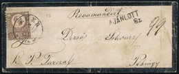 1873 Réznyomat 15kr Ajánlott Levélen 'EGER HEVES M.' - Other & Unclassified