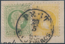 1867 2kr + 3kr Kivágáson 'PEST / LIPÓTVÁROS' - Altri & Non Classificati