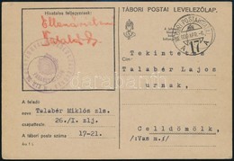 1939 ápr. 6. Tábori Posta Levelezőlap, Kárpátalján Csak 2 Hónapig, Kifogástalan, Igen Ritka Darab RR! - Andere & Zonder Classificatie