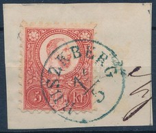 1871 Réznyomat 5kr, Luxus Kék 'RUSZKBERG' (Gudlin 200 P) - Altri & Non Classificati