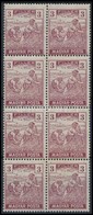 ** 1919 Magyar Posta 3f Elfogazott Nyolcastömb (10.400++) - Other & Unclassified