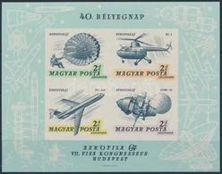 ** 1967 Bélyegnap (40.) - Aerofila (II.) Vágott Blokk (5.000) - Sonstige & Ohne Zuordnung