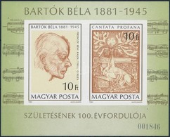 ** 1981 Bartók Béla Vágott Blokk (4.500) - Andere & Zonder Classificatie