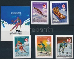 ** 1987-1991 Téli Olimpia Vágott Blokk + Vágott Sor (9.000) - Andere & Zonder Classificatie