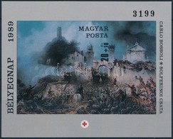 ** 1989 Bélyegnap (62.) - Festmény (XXIV.) Vágott Blokk (7.000) - Andere & Zonder Classificatie