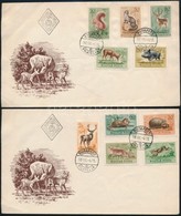 1952-1977 7 Db Elsőnapi + 1 Emlékbélyegzéses, Közte Erdei állatok + 8 Db Boríték - Andere & Zonder Classificatie