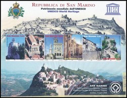 ** San Marino 2008-2014 UNESCO Kisív + Kastélyok Kisív (Mi EUR 12,30) - Andere & Zonder Classificatie