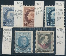 ** Kis Belga összeállítás 1923-1936 5 Db Bélyeg (Mi EUR 105,-) - Andere & Zonder Classificatie