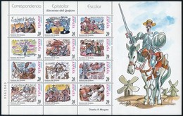 ** Spanyolország 4 Db (2 Féle) Don Quijote ív - Andere & Zonder Classificatie