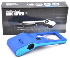 Magnifier Multifunkcionális Nagyító 55x Nagyítás, Led Lámpával, Hozzá Fekete Tok, új állapotban, Eredeti Csomagolásban ( - Autres & Non Classés