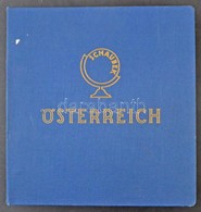 Schaubek Csavaros Albumborító Österreich Felirattal, Benne Használt Albumlapok Osztrák Klasszikus Gyűjtemény Részére - Other & Unclassified