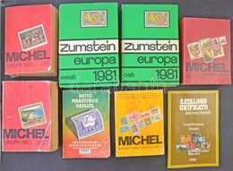 13 Db Különféle Külföldi Katalógus (Yvert, Michel, Zumstein Stb.), Főleg A 80-as évekből - Autres & Non Classés