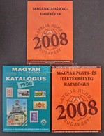 2 Klf Magyar Posta- és Illetékbélyeg Katalógus 1998 + 2008 + Emlékív Füzet 2008 - Autres & Non Classés