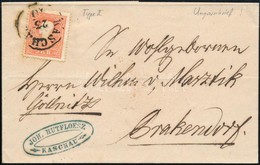 ~1860 5kr II. Levélen 'KASCHAU' - Andere & Zonder Classificatie