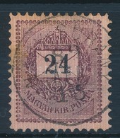 O 1888 Sztereo 24kr A Jobb Felső Háromszög Alatti Lemezhibával - Autres & Non Classés