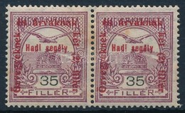 ** 1915 Hadisegély 35f Pár, 1 Bélyeg II. Típusú - Andere & Zonder Classificatie