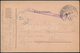 1918 Tábori Posta Levelezőlap / Field Postcard 'M.kir. Budapesti 1. Honvéd Gyalogezred' + 'TP 417 B' - Andere & Zonder Classificatie