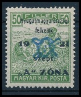 ** Nyugat-Magyarország II. 1921 Arató 50f Garancia Nélkül (18.000) - Autres & Non Classés