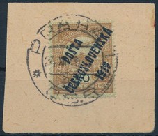 Posta Ceskoslovenska 1919 Turul 70f Kivágáson Garancia Nélkül (450.000) - Sonstige & Ohne Zuordnung