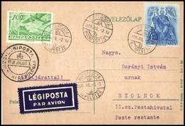 1938 Budapest- Szolnok Alkalmi Légi Levél A Szolnoki Repülőnapra - Other & Unclassified