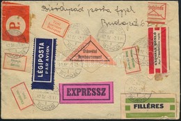 1942 Levél 11 Db Postai Ragjeggyel Budapestről Szamosújvárra - Sonstige & Ohne Zuordnung