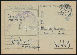 1944 Tábori Posta Levelezőlap Nagyváradi Hadikórház Bélyegzéssel - Sonstige & Ohne Zuordnung