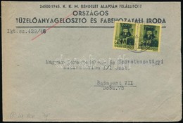 1946 (5. Díjszabás) Helyi Levél Kisegítő 2 X 40P/8f Bérmentesítéssel - Altri & Non Classificati