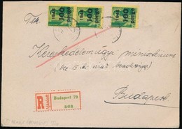 1946 (5. Díjszabás) Ajánlott Helyi Levél Kisegítő 2 X 2P/4f + 2 X 8P/20f + 3 X 100P/12f Bérmentesítéssel - Other & Unclassified