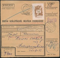 1947 Portós Szállítólevél Medgyesegyházára - Sonstige & Ohne Zuordnung