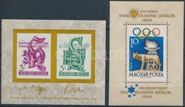 ** 1959-1961 Haydn-Schiller Blokk + Olimpia Róma Blokk + Arany Kisívsor, 2 Stecklapon (12.500) - Sonstige & Ohne Zuordnung