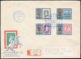 1971 Bélyegkiállítás Vágott Sor Ajánlott FDC-n - Sonstige & Ohne Zuordnung