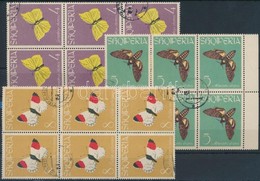 O 1963 Pillangó Sor Három értéke Hatostömbökben Mi 775-777 - Sonstige & Ohne Zuordnung