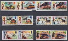 ** 1974 100 éves Az UPU Sor Párokban Mi 157-170 Lila Felülnyomással - Altri & Non Classificati