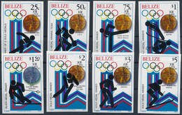 ** 1980 Téli Olimpiai érmesek Vágott Sor Mi 501-508 B - Autres & Non Classés