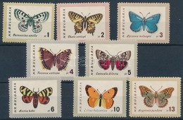 ** 1962 Lepkék Sor Mi 1339-1346 - Andere & Zonder Classificatie