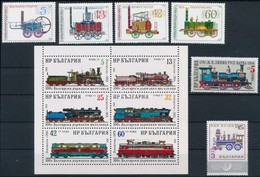 ** 1969-1988 Vonat Motívum 6 Klf Bélyeg + Kisív - Altri & Non Classificati